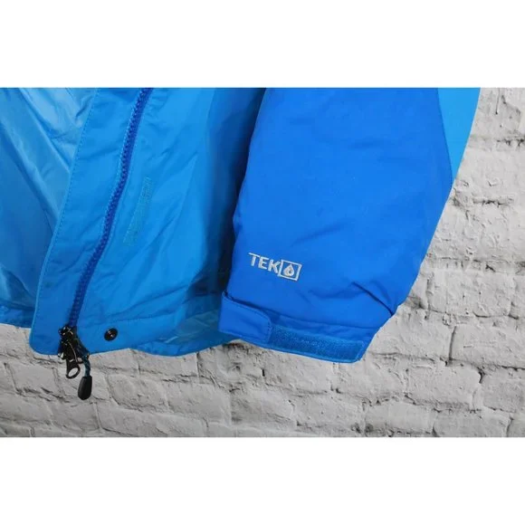 LL Bean Blue Jay Nylon Rugged Ridge Waterproof Breathable Hooded Parka L - Picture 6 of 10